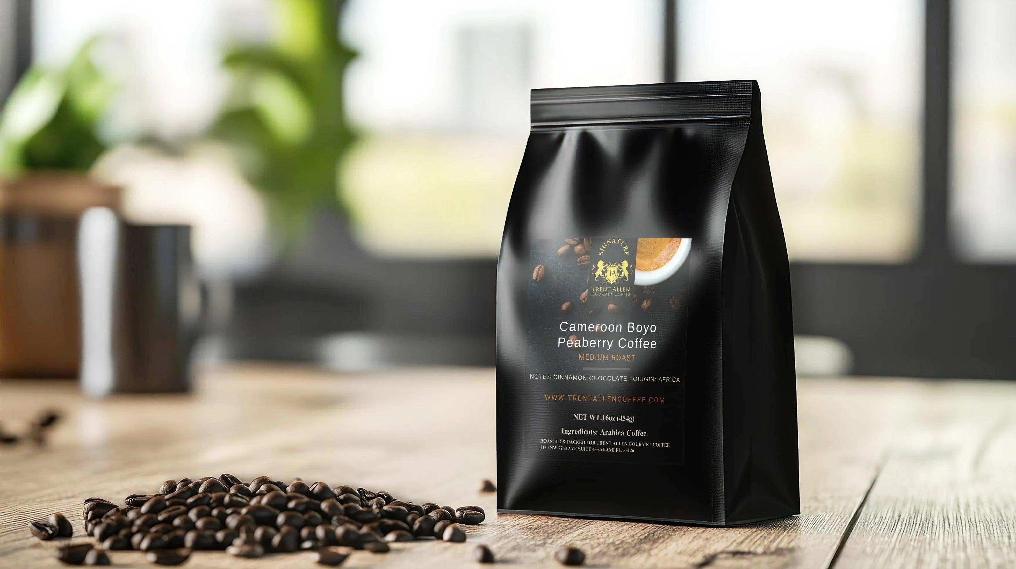 TRENT ALLEN SIGNATURE SERIES Cameroon Boyo Peaberry Coffee - Trent Allen Gourmet Coffee