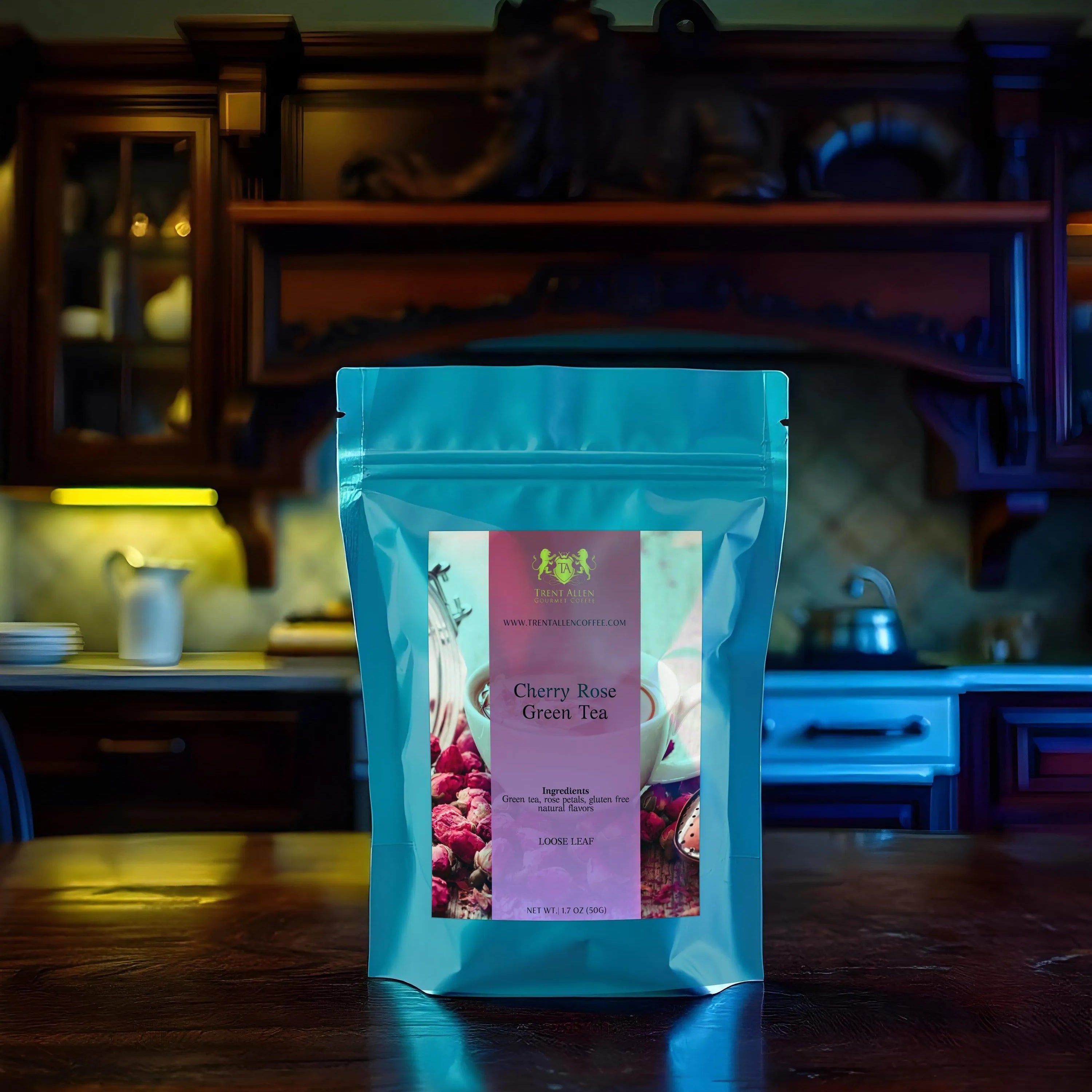 Cherry Rose Green Tea (Pack of 2) - Trent Allen Gourmet Coffee