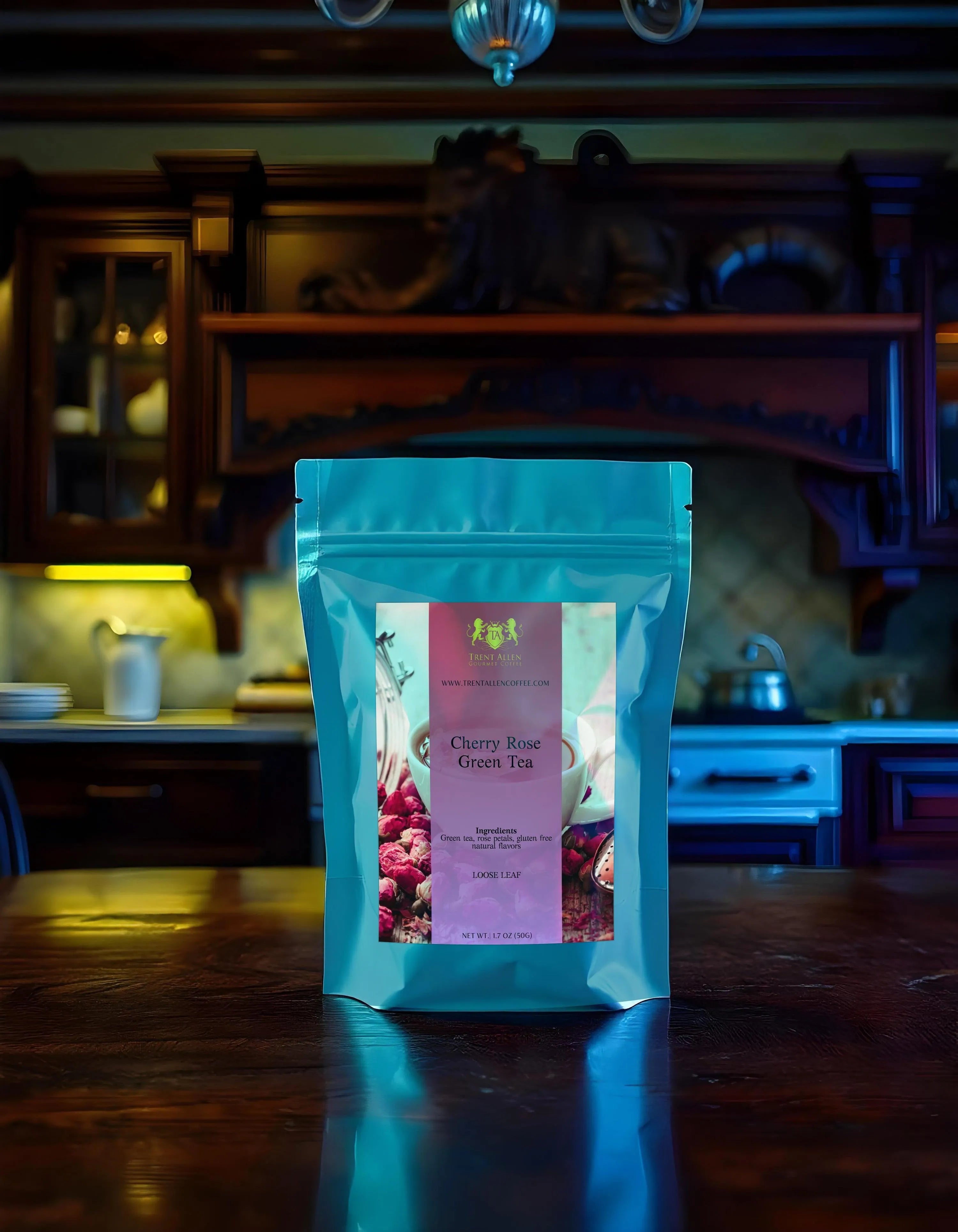 Cherry Rose Green Tea (Pack of 2) - Trent Allen Gourmet Coffee