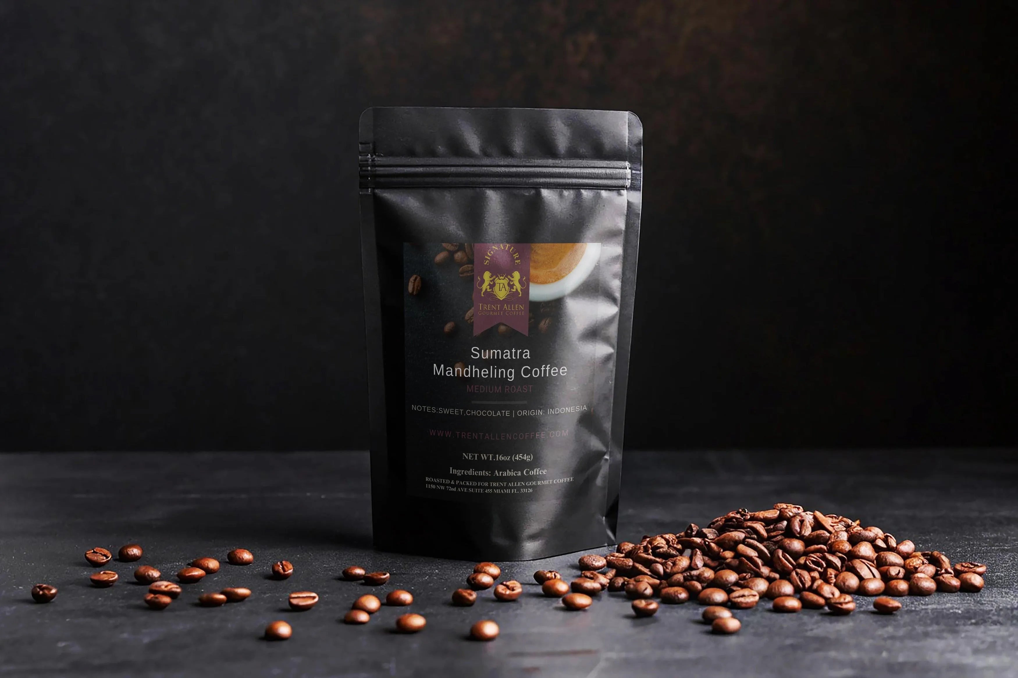 TRENT ALLEN SIGNATURE SERIES Sumatra Mandheling Organically Grown Coffee - Trent Allen Gourmet Coffee