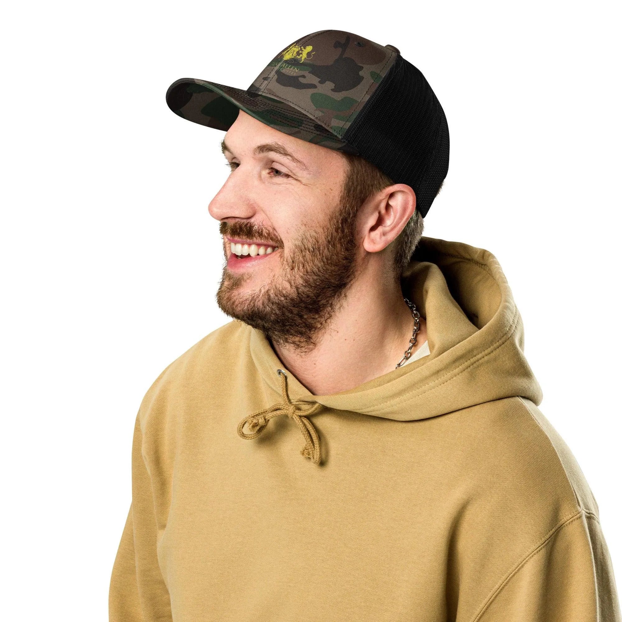 Trent Allen Coffee Camouflage trucker hat - Trent Allen Gourmet Coffee