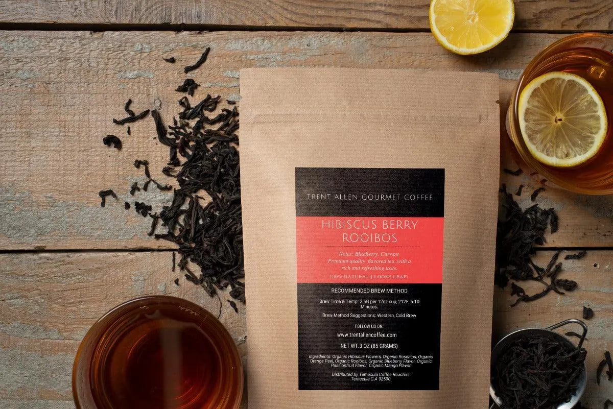 Artisan Hibiscus Berry Rooibos Tea (Loose Leaf) 12pk - Trent Allen Gourmet Coffee