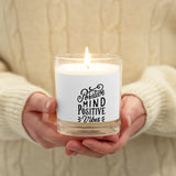 Positive Vibes Glass jar soy wax candle - Trent Allen Gourmet Coffee