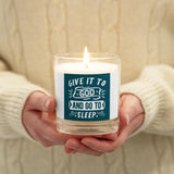 Religious graphic Glass jar soy wax candle - Trent Allen Gourmet Coffee