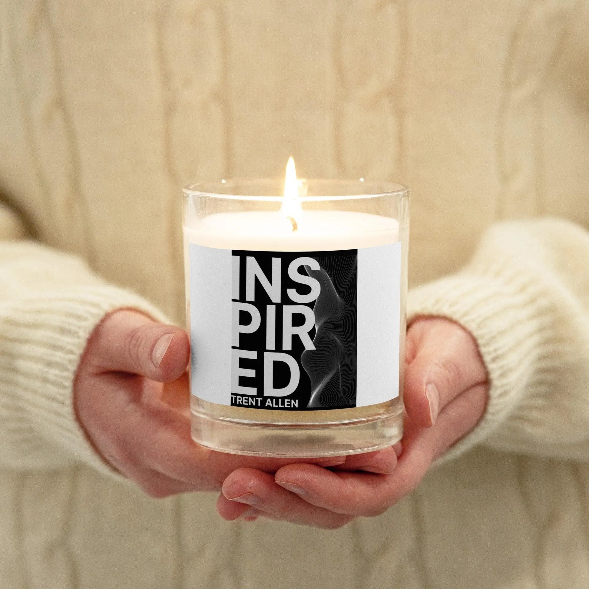 Trent Allen Coffee 'Inspired" Glass jar soy wax candle - Trent Allen Gourmet Coffee