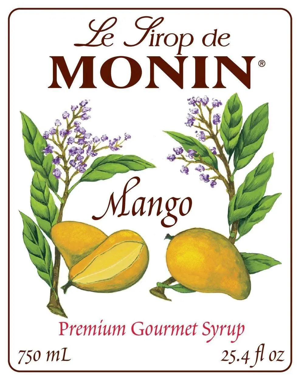 Monin Mango Syrup ( 2 Pack ) - Trent Allen Gourmet Coffee