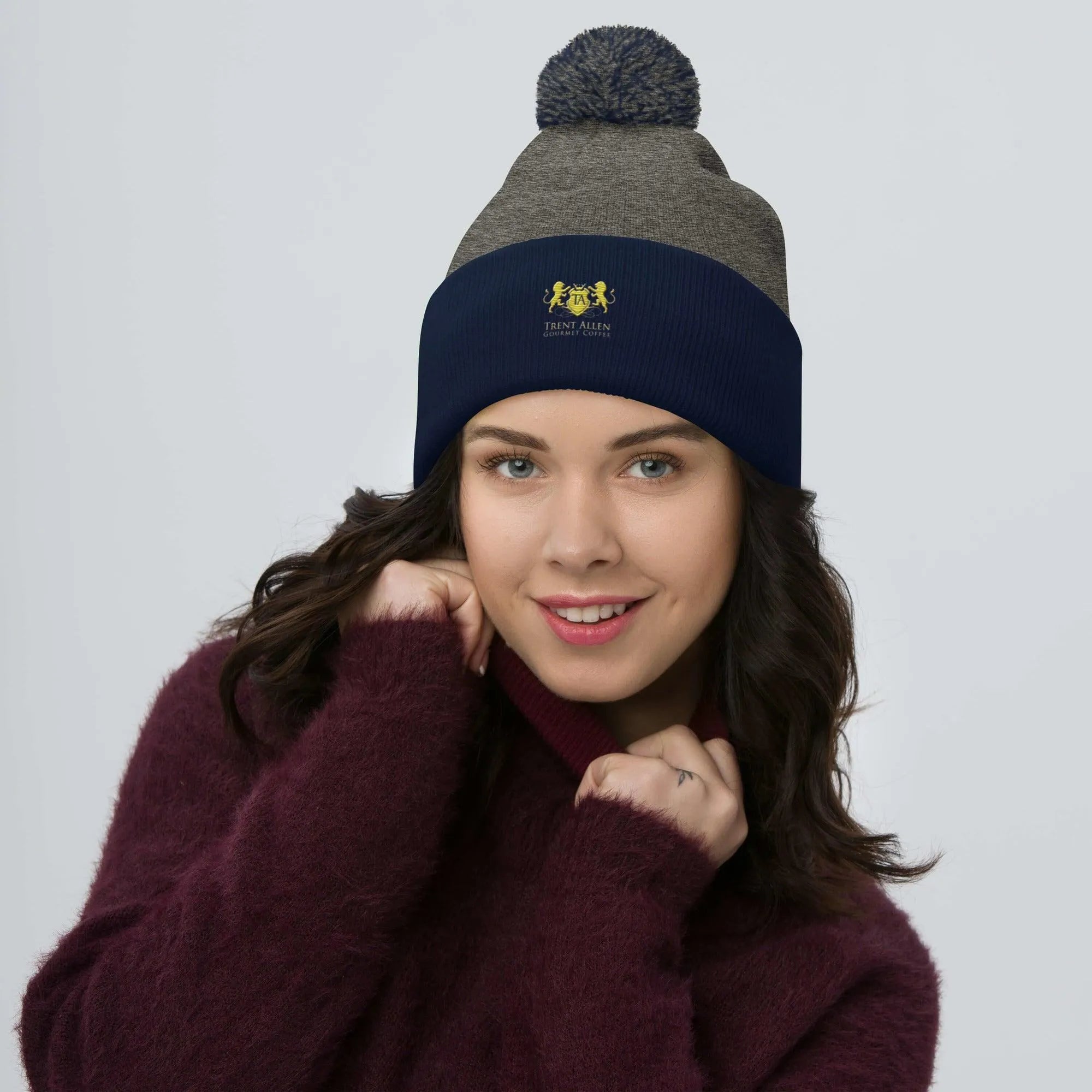 Trent Allen Coffee Pom-Pom Beanie - Trent Allen Gourmet Coffee