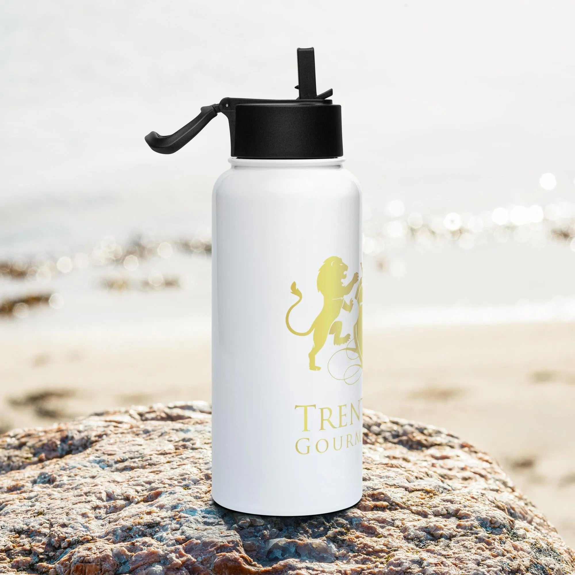 Trent Allen Coffee Stainless steel water bottle with a straw lid - Trent Allen Gourmet Coffee