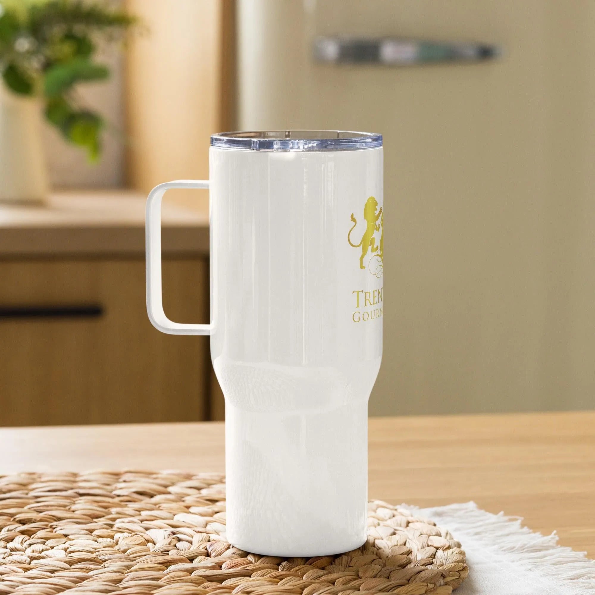 Trent Allen Coffee Travel mug with a handle - Trent Allen Gourmet Coffee