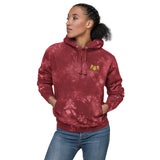 Womens Champion tie-dye hoodie - Trent Allen Gourmet Coffee