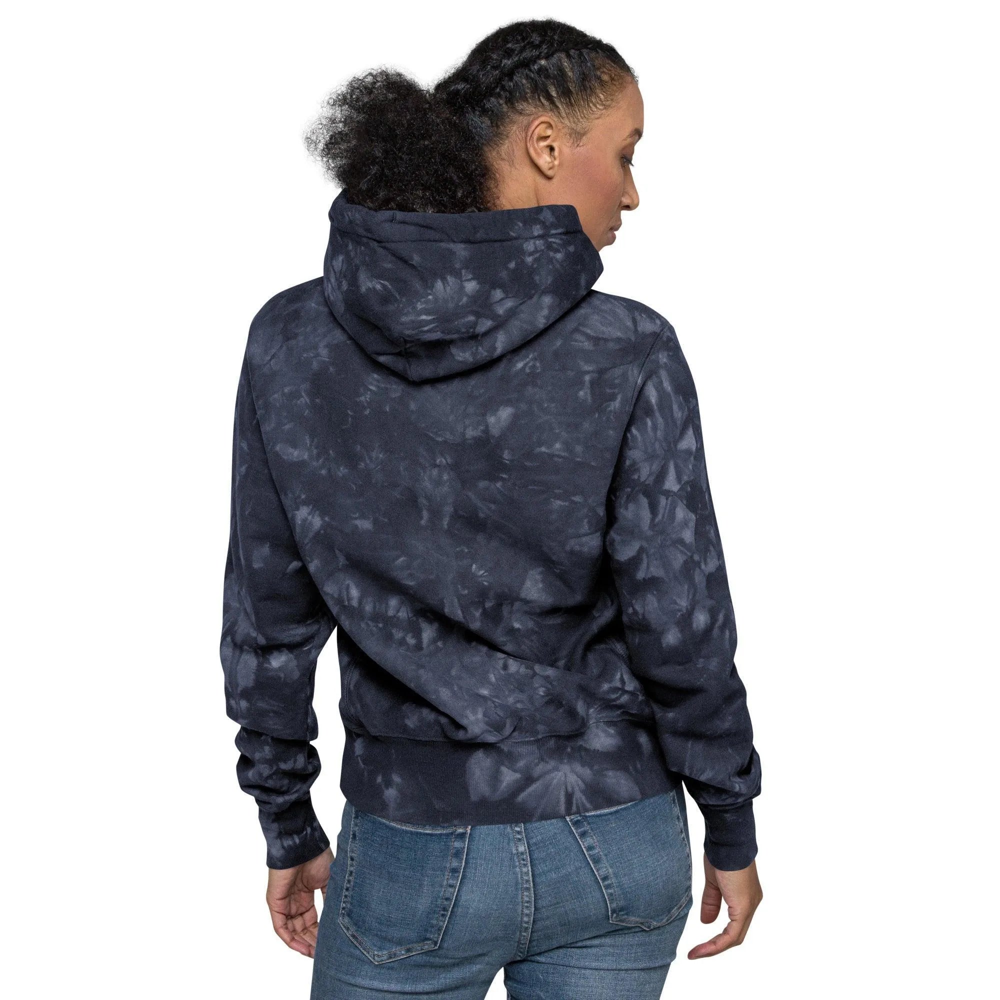 Womens Champion tie-dye hoodie - Trent Allen Gourmet Coffee