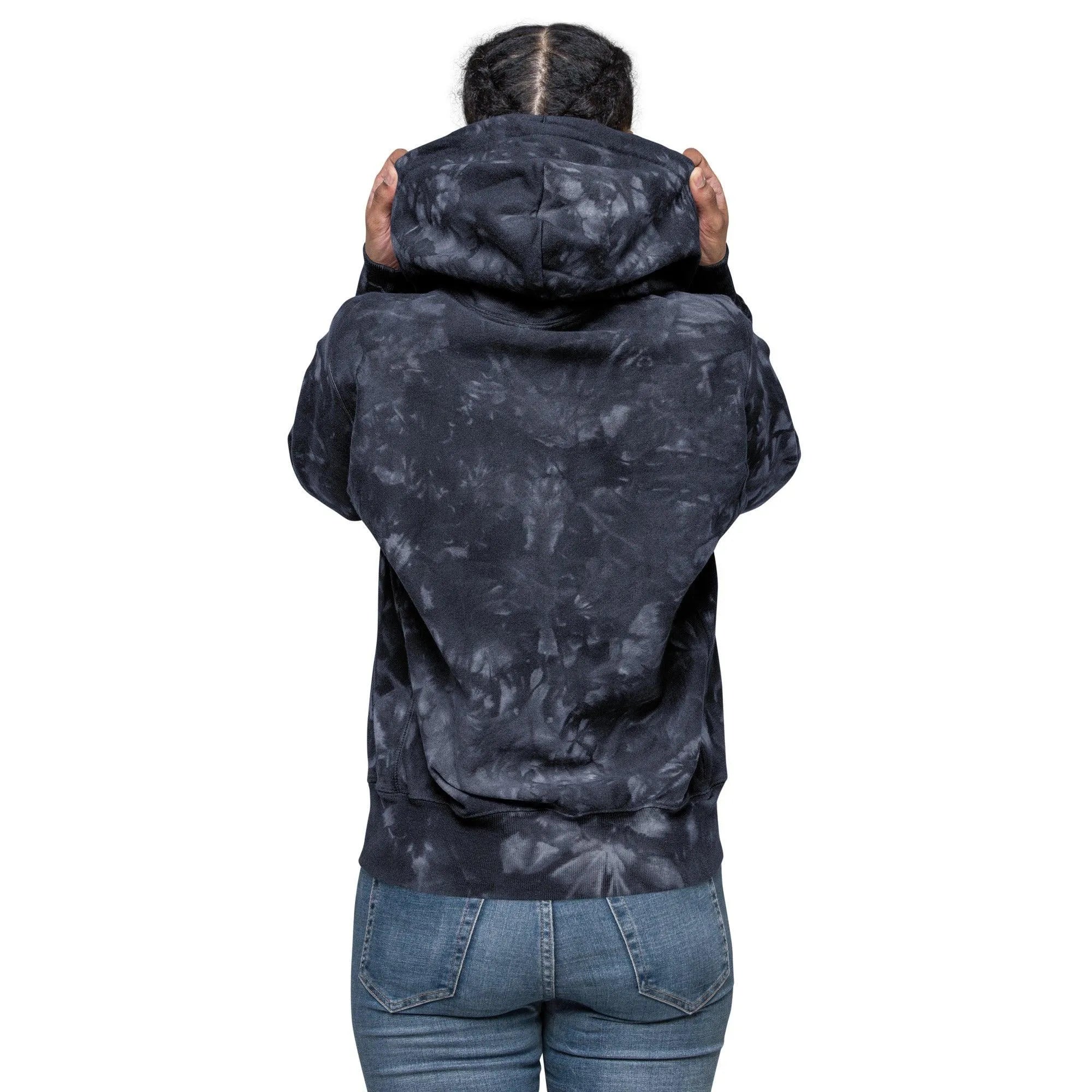 Womens Champion tie-dye hoodie - Trent Allen Gourmet Coffee