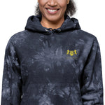 Womens Champion tie-dye hoodie - Trent Allen Gourmet Coffee