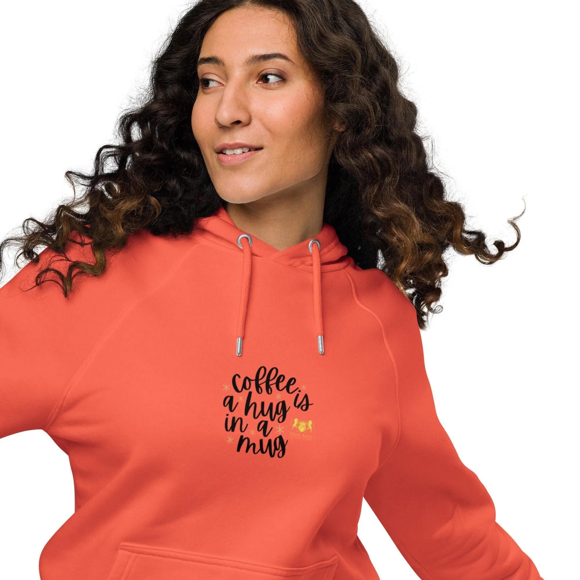 Womens Trent Allen Coffee eco raglan hoodie - Trent Allen Gourmet Coffee