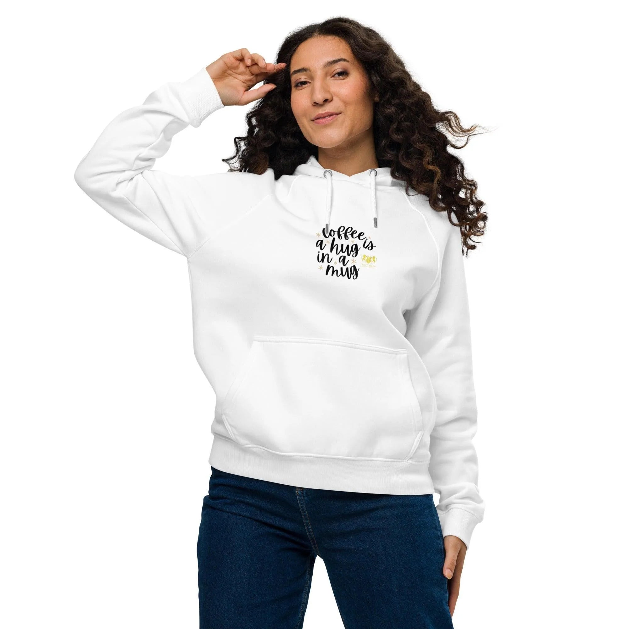 Womens Trent Allen Coffee eco raglan hoodie - Trent Allen Gourmet Coffee