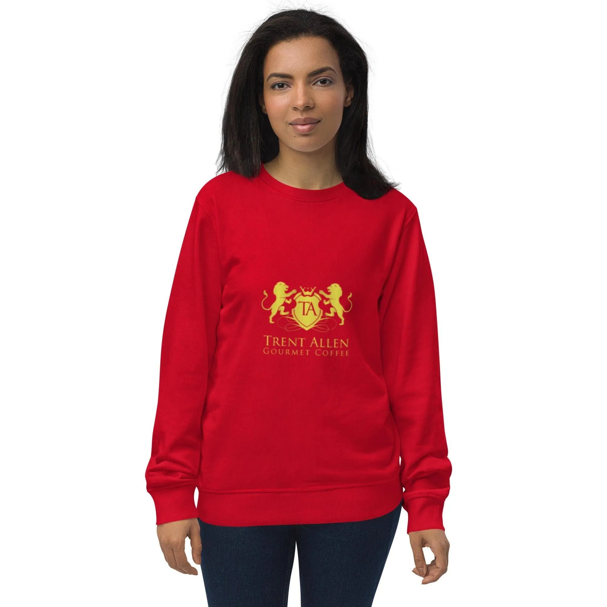 Womens Trent Allen Coffee organic sweatshirt - Trent Allen Gourmet Coffee