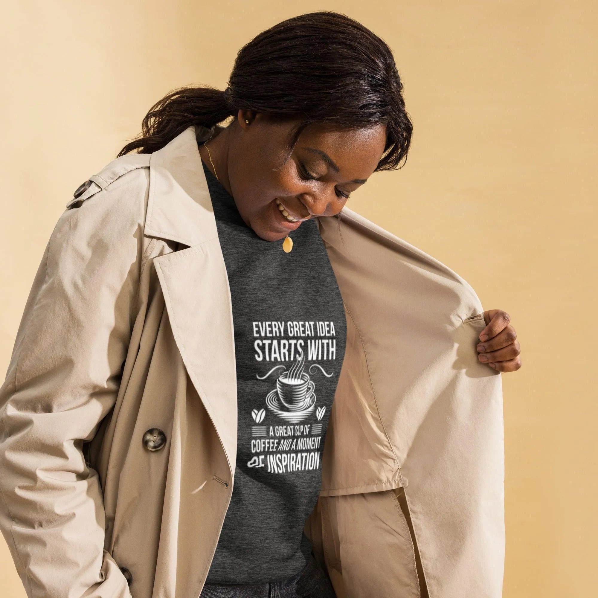 Womens Premium Coffee Graphic Sweatshirt - Trent Allen Gourmet Coffee