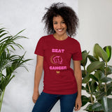 Womens Beat Cancer graphic t-shirt - Trent Allen Gourmet Coffee