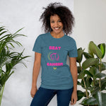 Womens Beat Cancer graphic t-shirt - Trent Allen Gourmet Coffee