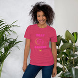 Womens Beat Cancer graphic t-shirt - Trent Allen Gourmet Coffee