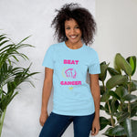 Womens Beat Cancer graphic t-shirt - Trent Allen Gourmet Coffee
