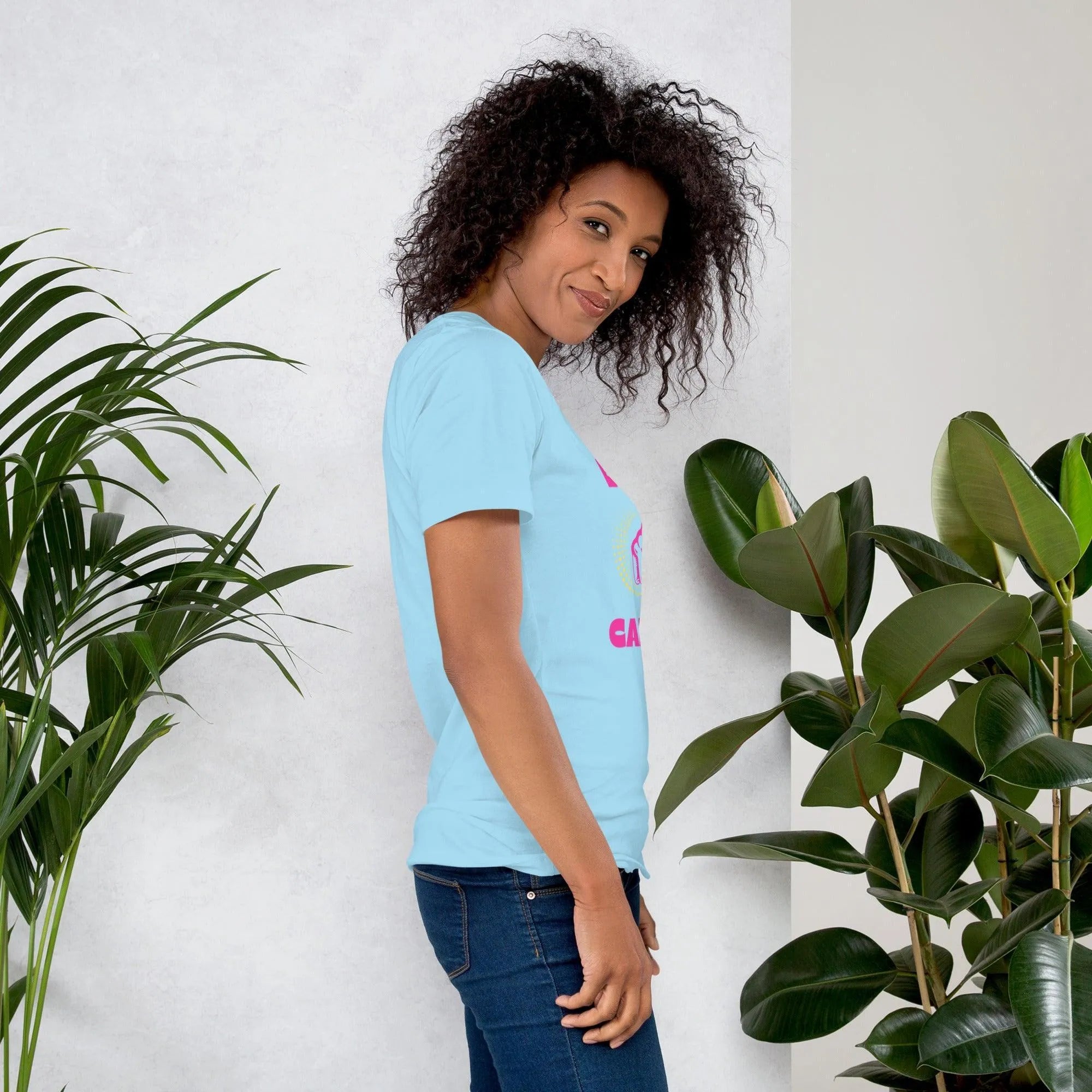 Womens Beat Cancer graphic t-shirt - Trent Allen Gourmet Coffee