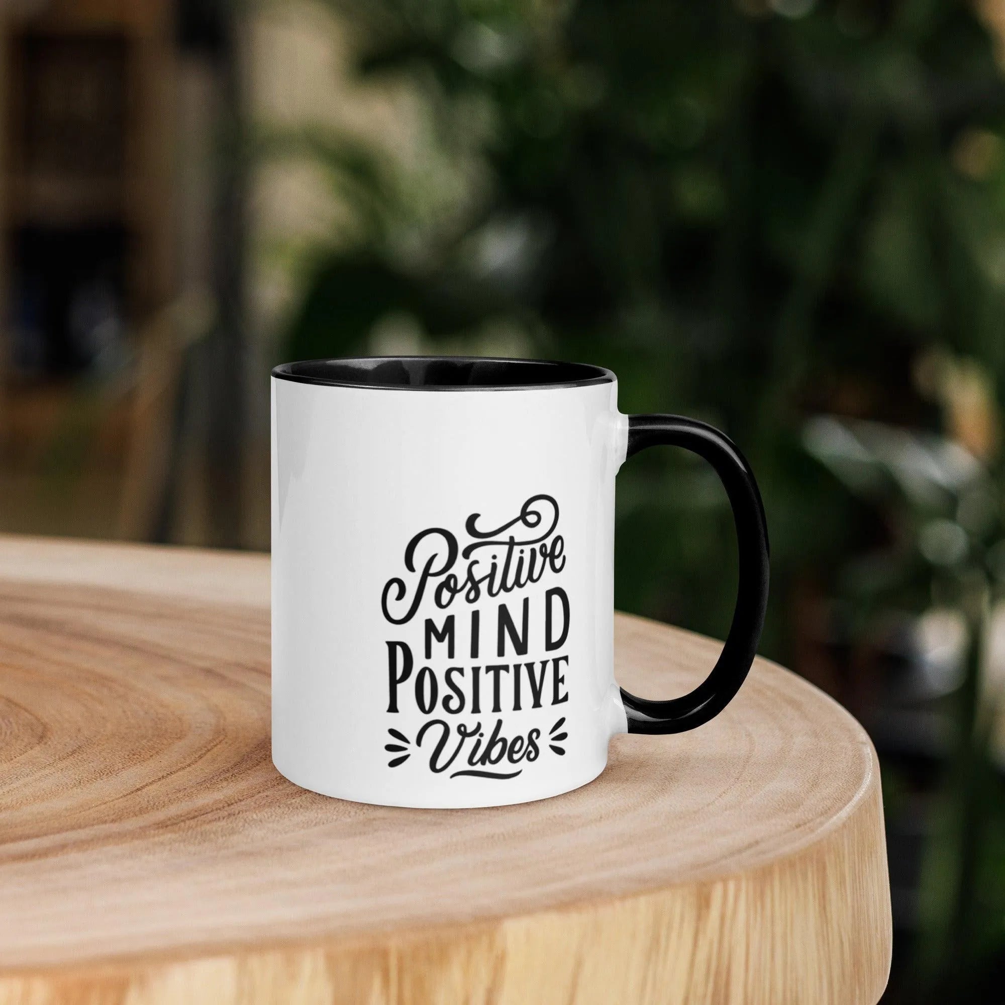 Positve Vibes Mug with Color Inside - Trent Allen Gourmet Coffee