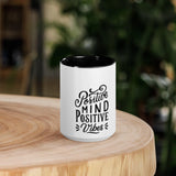 Positve Vibes Mug with Color Inside - Trent Allen Gourmet Coffee
