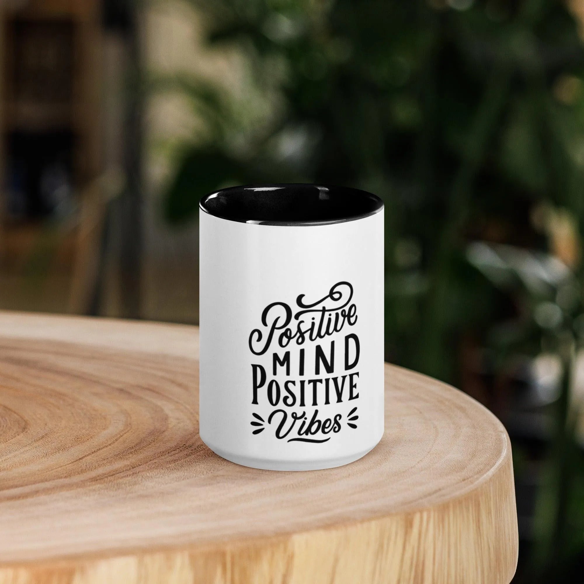 Positve Vibes Mug with Color Inside - Trent Allen Gourmet Coffee