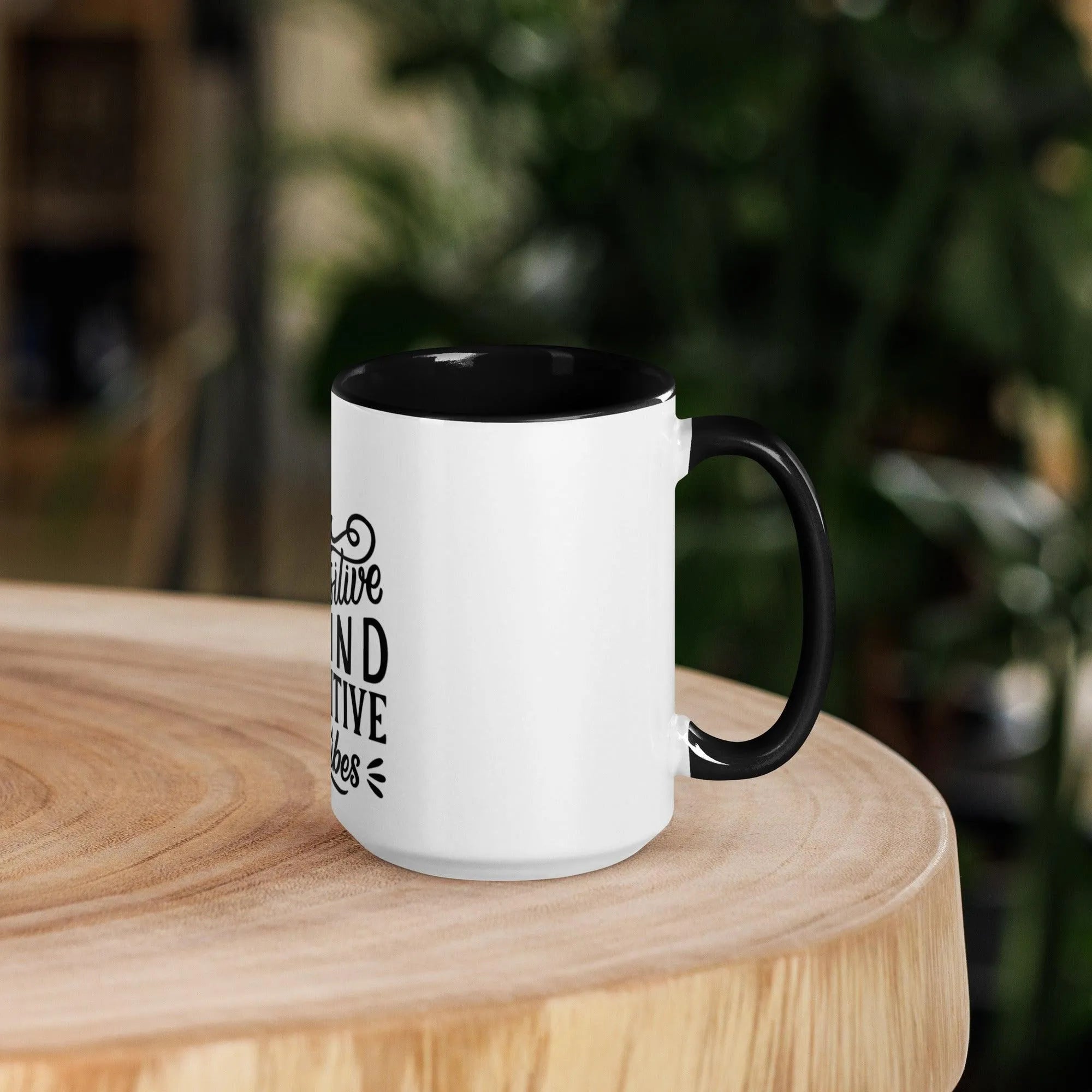 Positve Vibes Mug with Color Inside - Trent Allen Gourmet Coffee
