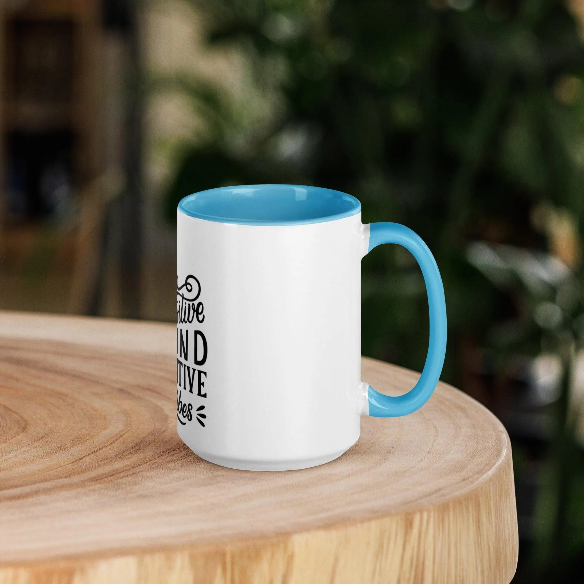 Positve Vibes Mug with Color Inside - Trent Allen Gourmet Coffee
