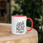 Positve Vibes Mug with Color Inside - Trent Allen Gourmet Coffee