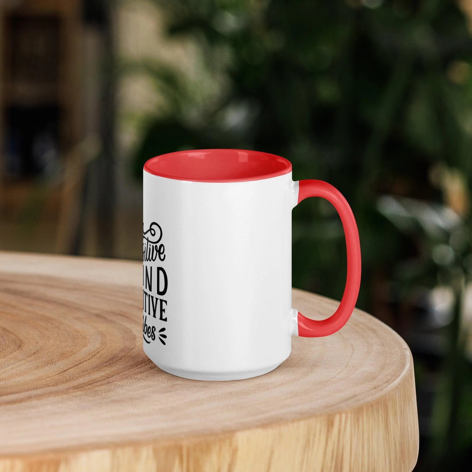 Positve Vibes Mug with Color Inside - Trent Allen Gourmet Coffee