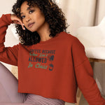 Womens Coffee Graphic Crop Sweatshirt - Trent Allen Gourmet Coffee