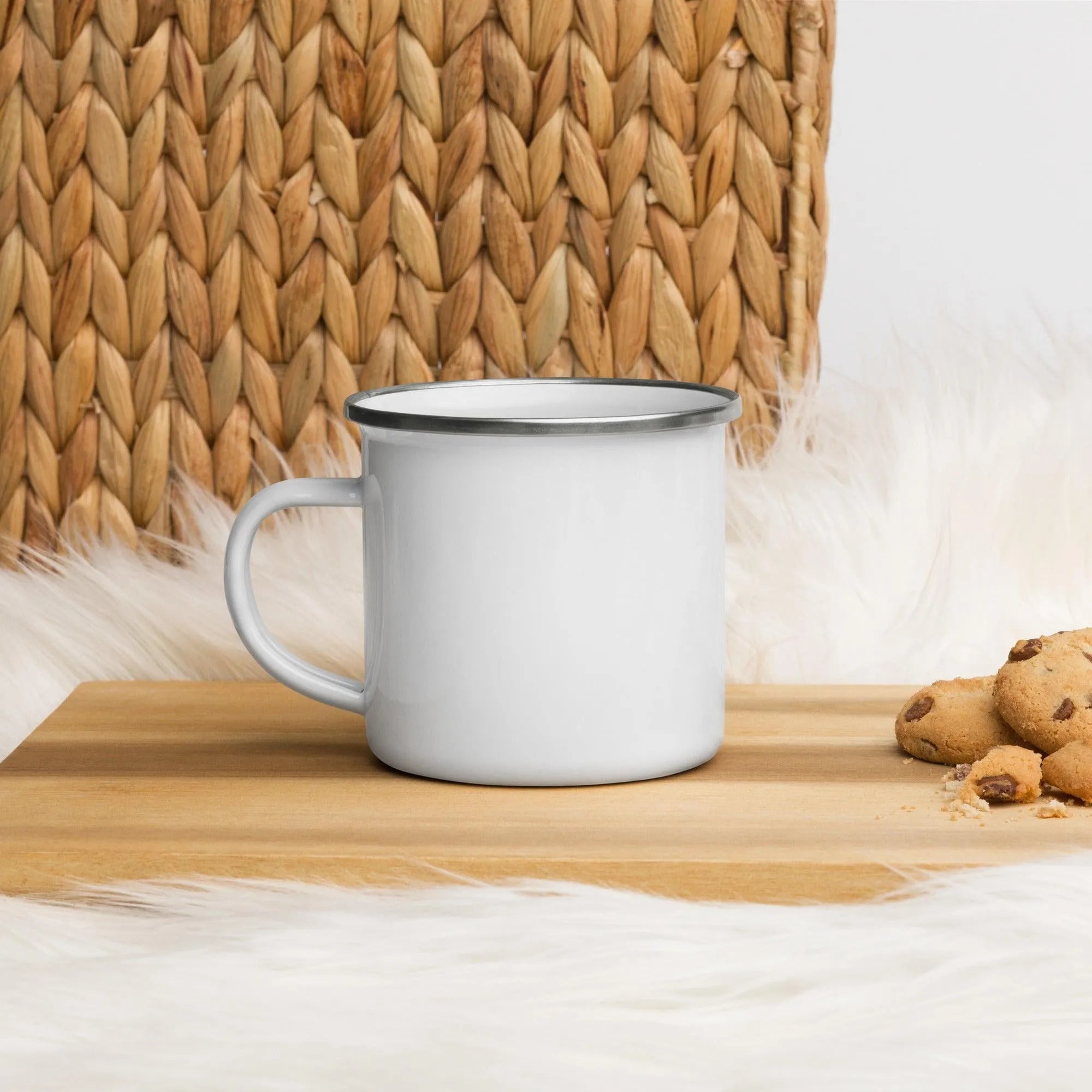 Beat Cancer Enamel Mug - Trent Allen Gourmet Coffee
