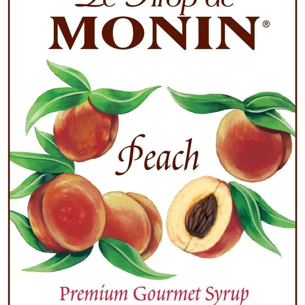 Monin Peach Syrup ( 2 Pack ) - Trent Allen Gourmet Coffee