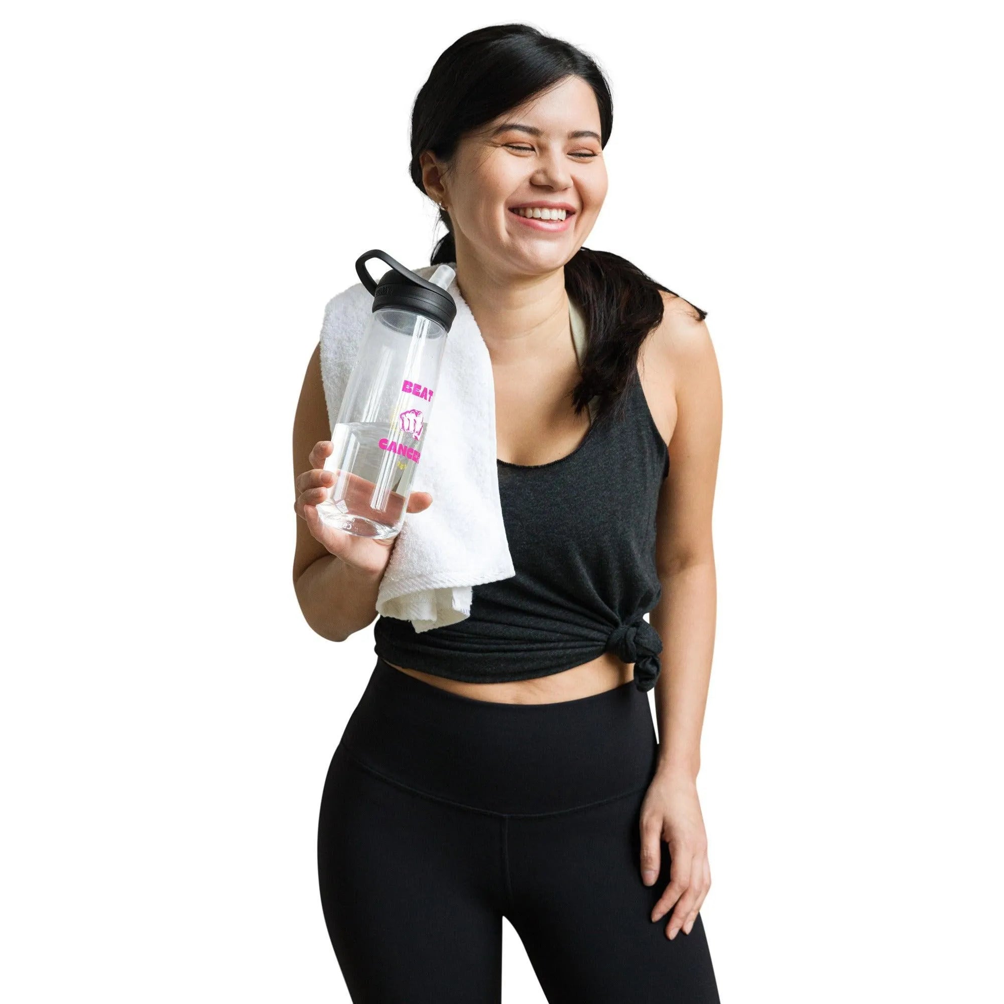 Beat Cancer Sports water bottle - Trent Allen Gourmet Coffee