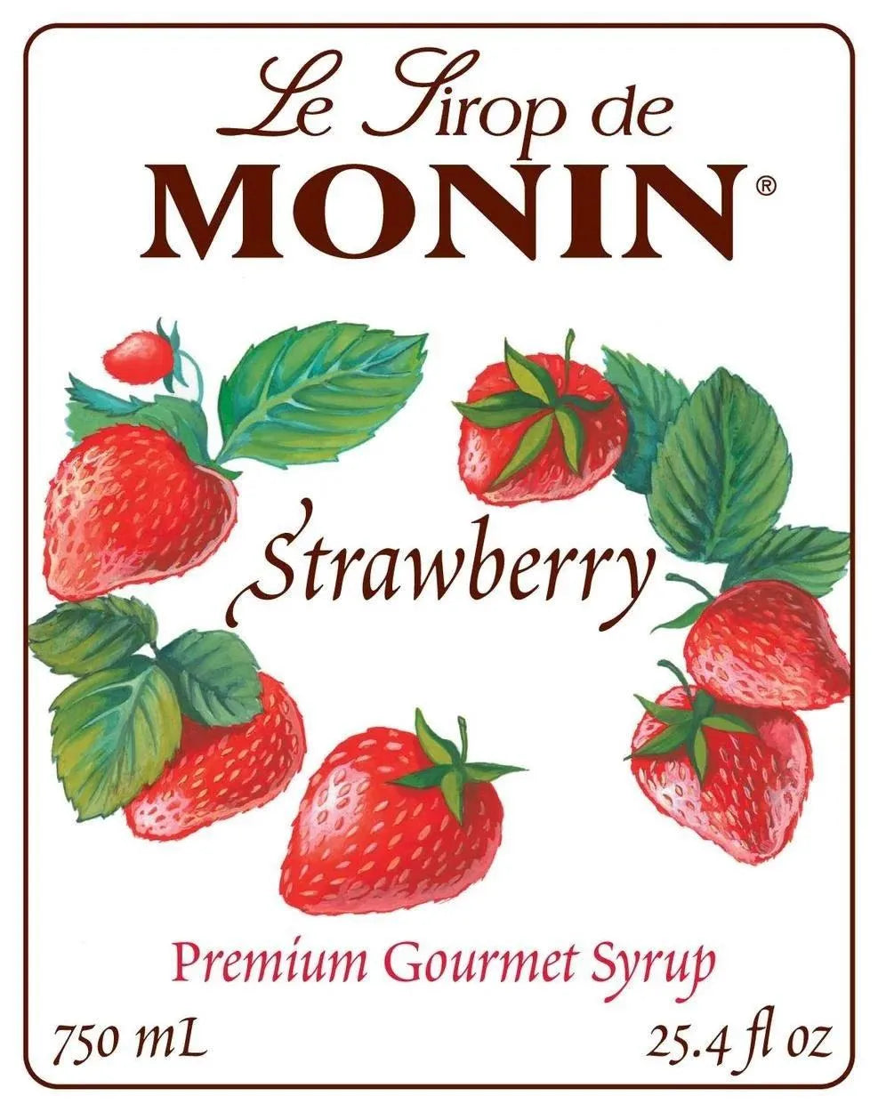 Monin Strawberry Syrup ( 2 Pack ) - Trent Allen Gourmet Coffee