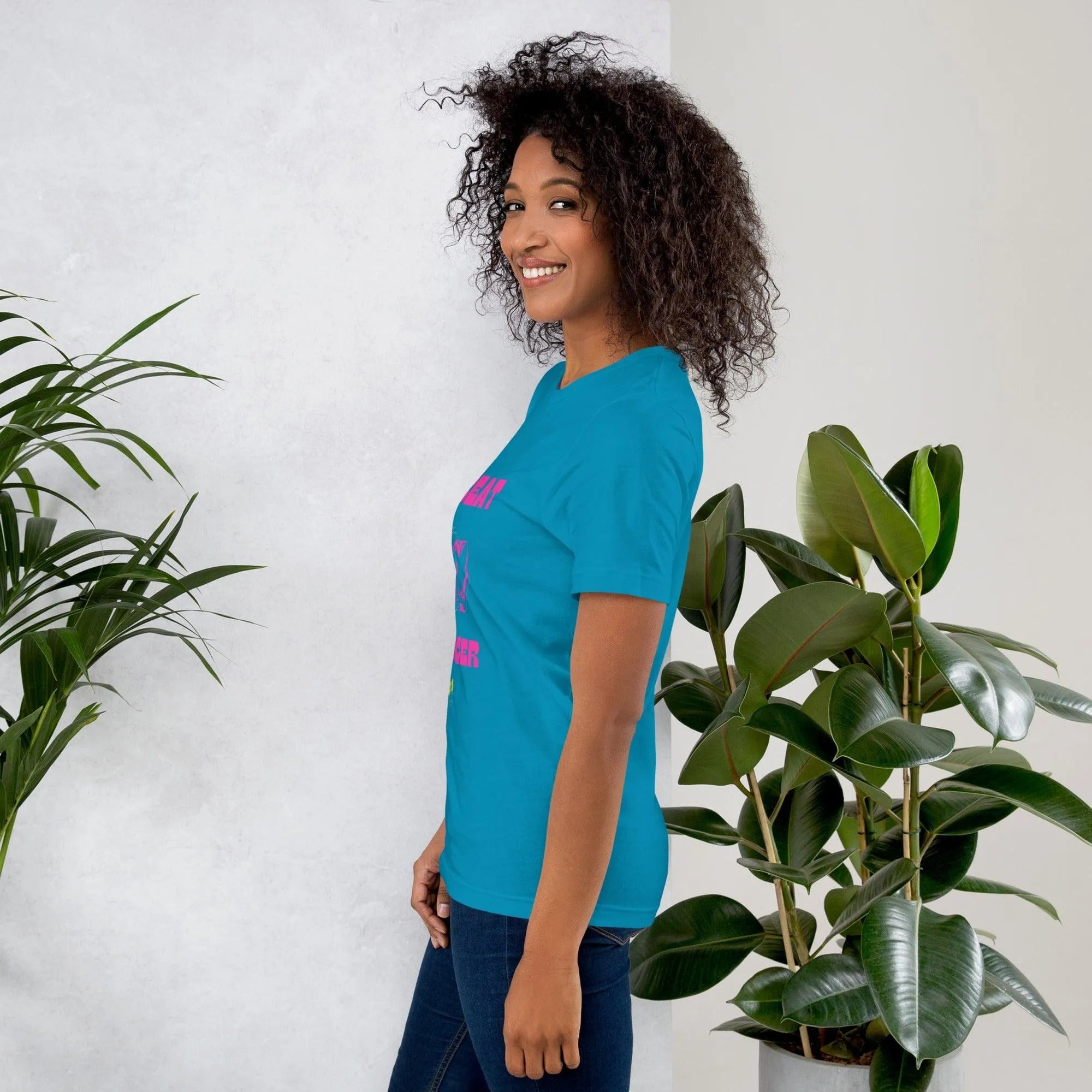 Womens Beat Cancer graphic t-shirt - Trent Allen Gourmet Coffee