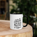 Positve Vibes Mug with Color Inside - Trent Allen Gourmet Coffee